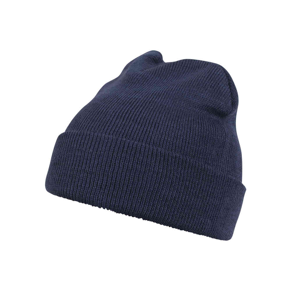 MSTRDS - Beanie Basic Flap navy one size Bonnet - Bleu